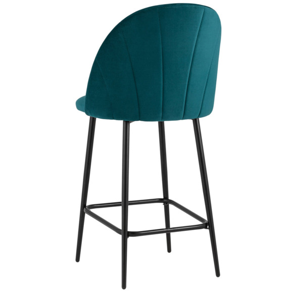 Стул полубарный Логан SN, велюр, изумрудный - фото 5