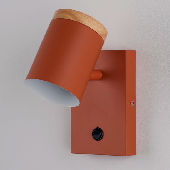 Светильник настенный Рик Ашесвуд, оранжевый - фото 6