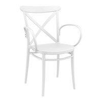 Настоящее фото товара Кресло пластиковое Cross XL, белый, произведённого компанией ChiedoCover