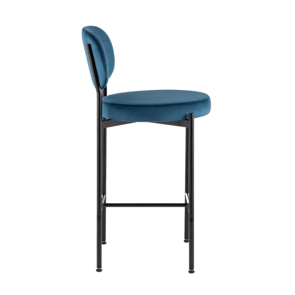 Стул полубарный Бриф ВД, велюр, синий - фото 2