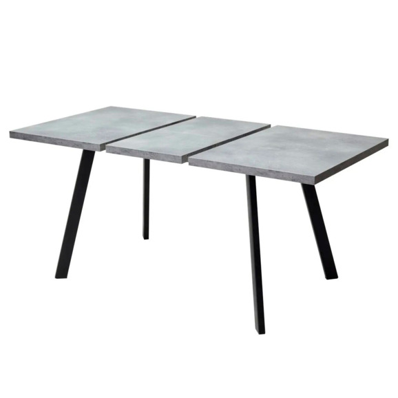 Стол Brick M 120, бетон Портленд/ черный - фото 6