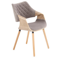 Настоящее фото товара Стул Quasar, дуб, серый, произведённого компанией ChiedoCover
