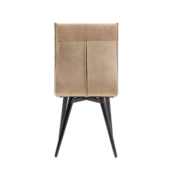 Стул Дублин, бежевый, черные ножки - фото 4