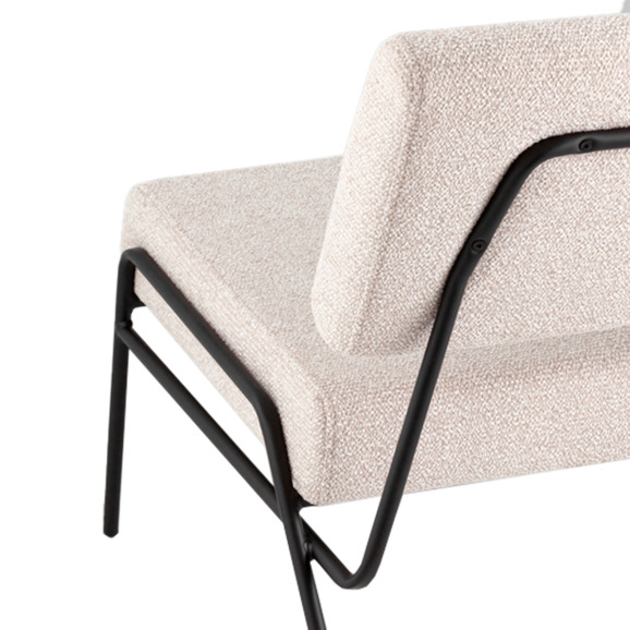 Кресло Теллинг шенилл серо-бежевый - фото 7