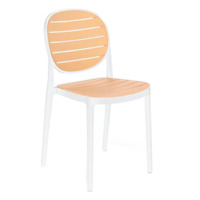 Настоящее фото товара Стул кухонный Poly, белый, произведённого компанией ChiedoCover