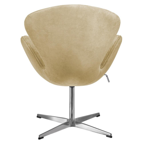 Кресло Swan style chair, карамельный, искусственная замша - фото 4