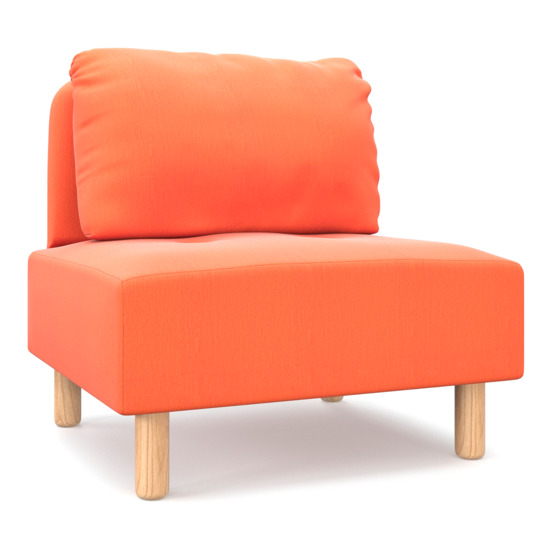 Кресло Десвилль, оранжевое - фото 1