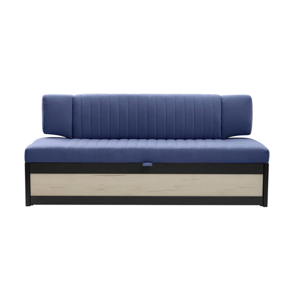 Диван для кухни Оттион 174 дуб крафт белый, синий - фото 2