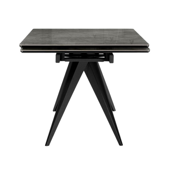 Керамический стол Дарвин 160(220)х89 серый мрамор baolai / черный - фото 3