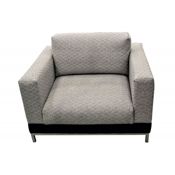 Кресло Марлоу, рогожка, стоун - фото 1