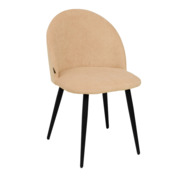 Фотография товара Стул Solar, ножки металл черный муар, велюр бежевый 305 от компании ChiedoCover.
