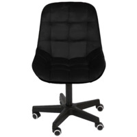 Фотография товара Стул Мускус, пластик, велюр, черный от компании ChiedoCover.