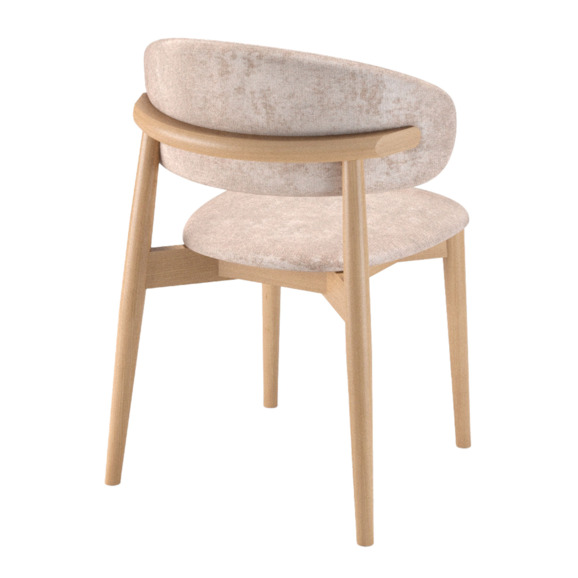 Стул К5, дуб натуральный, люрэ 03 - фото 3