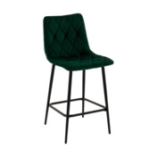 Фотография товара Стул полубарный Oggy, велюр, темно-зеленый от компании ChiedoCover.