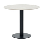 Фотография товара Стол круглый Фризбин D90, столешница МДФ ледяной камень, основание металл черный от компании ChiedoCover.