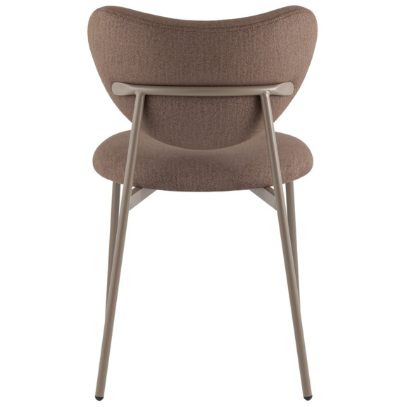 Стул Rina велюр, коричневый, бежево-серый Стул Rina велюр, коричневый, бежево-серый - фото 4