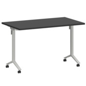 Фотография товара Стол мобильный складной графит, белый, 25 мм, 120*70 от компании ChiedoCover.