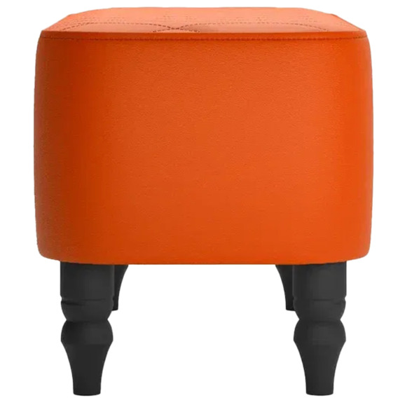 Банкетка Лотик, экокожа, оранжевый - фото 3