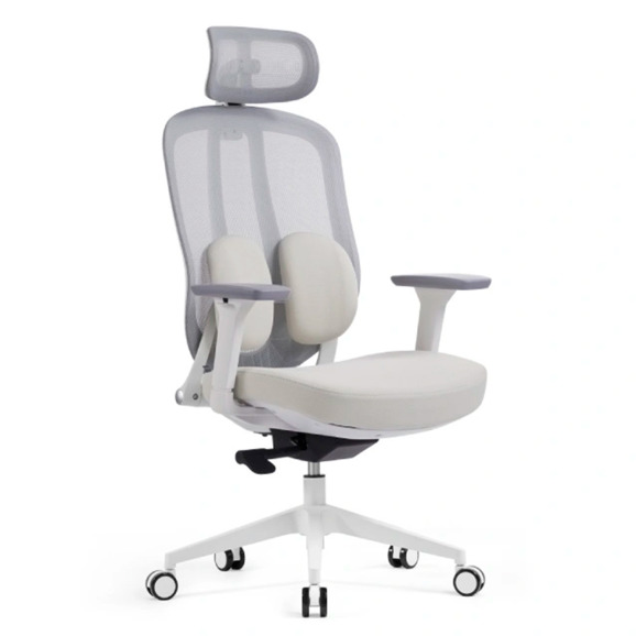 Офисное поворотное кресло Sparx fx-18 pillow white, бежевый - фото 1