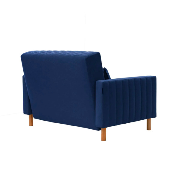 Диван-кровать Митчел Лео 122, синий - фото 3