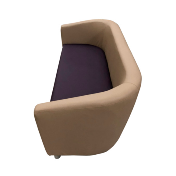 Диван Вейв двухместный, бежево-фиолетовый - фото 7