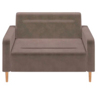 Фотография товара Диван Папилла, велюр, 132 см, светло-коричневый от компании ChiedoCover.