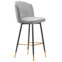 Настоящее фото товара Стул барный Matte, серый, черный, золотой, произведённого компанией ChiedoCover