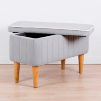 Фотография товара Банкетка Nootropic, с ящиком, светло-серый от компании ChiedoCover.