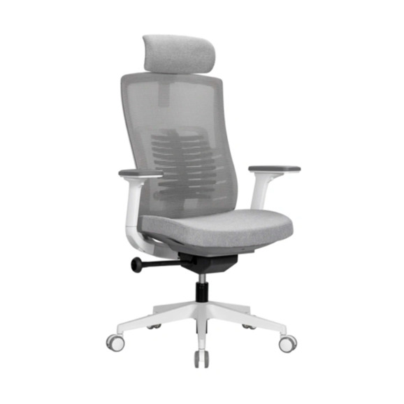 Офисное поворотное кресло Sparx ft-6 raze white / grey, mesh / fabric , светло-серый - фото 1