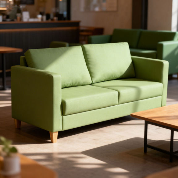Фотография в интерьере товара Диван Кеннвик 1200*780, зеленый от компании ChiedoCover.