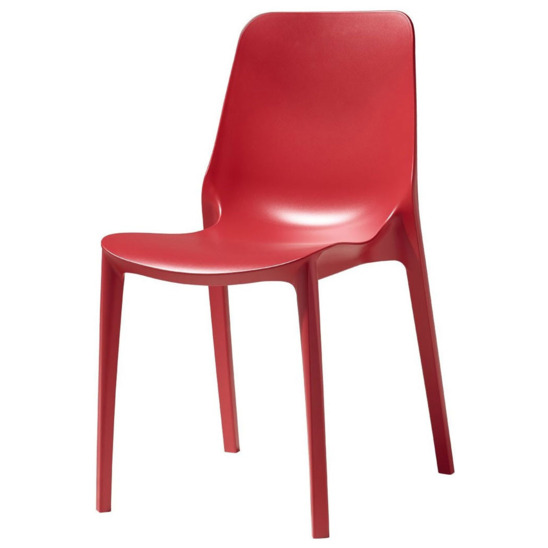 Кресло пластиковое Морело, красный - фото 1