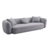 Диван Голум, велюр серый