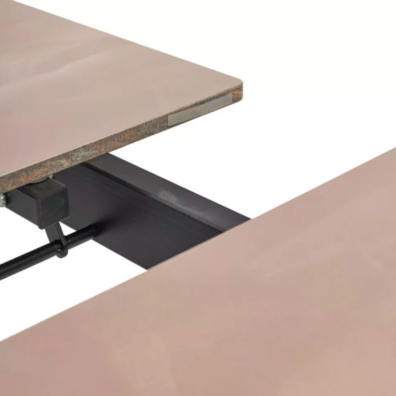 Стол corner 120, gloss amber jade solid ceramic, black - фото 3
