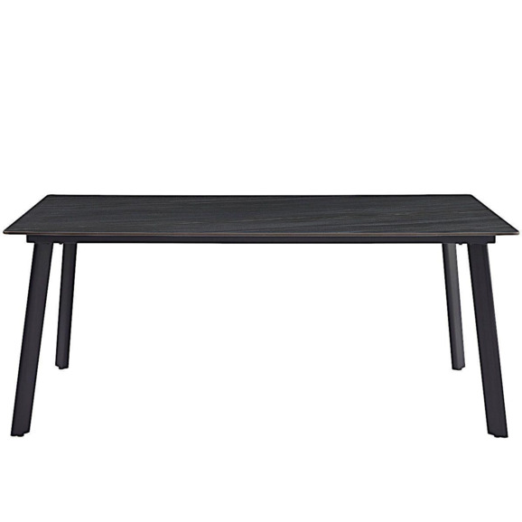 Стол обеденный Austrilia Sand Black, 180*90*75, керамика, металл, черный - фото 4