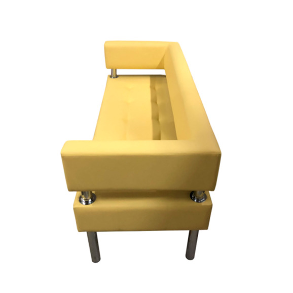 Диван Сантур трехместный, бледно-желтый - фото 3