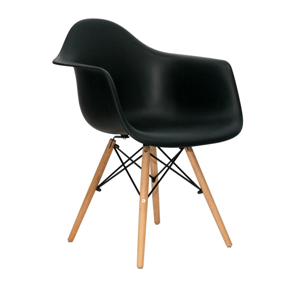 Стул Eames DAW черный - фото 1