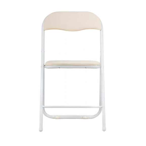 Стул на металлокаркасе Fold 1 складной beige / white Стул на металлокаркасе Fold 1 складной beige / white - фото 2