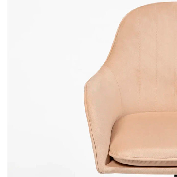 Кресло Сета, пятилучие, бежевый, черный, велюр - фото 5