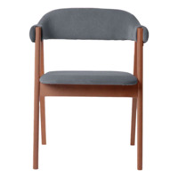 Фотография товара Полукресло Дольче, велюр Тиара 83, каркас орех от компании ChiedoCover.