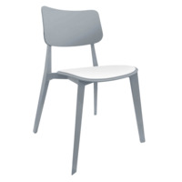 Настоящее фото товара Стул Clap, белый, серый, произведённого компанией ChiedoCover
