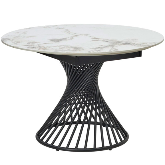 Стол BUENO 120 GLOSS GOLDEN JADE SOLID CERAMIC / BLACK - фото 2