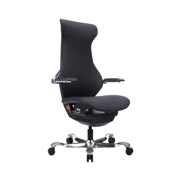 Эргономичное кресло Atom Black, экокожа, черный - фото 1