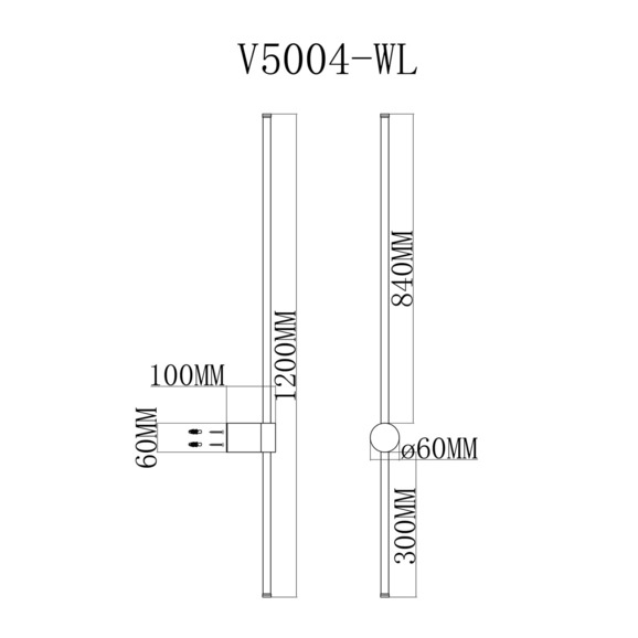 Настенный светодиодный светильник V5004-WL Ricco - фото 3