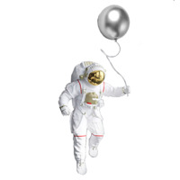 Настоящее фото товара Аксессуар на стену Космонавт с шариком, произведённого компанией ChiedoCover