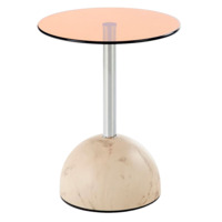 Фотография Стол журнальный Peninsula, коричневый, бежевый мрамор от производителя ChiedoCover, картинка продукции, реальное фото товара Настоящее фото товара Стол журнальный Peninsula, коричневый, бежевый мрамор, произведённого компанией ChiedoCover