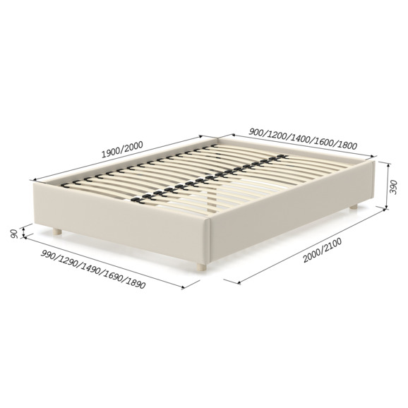Кровать SleepBox Velvet Milk - фото 6