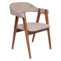 Настоящее фото товара Полукресло Дольче, велюр Велютто 04, каркас орех, произведённого компанией ChiedoCover