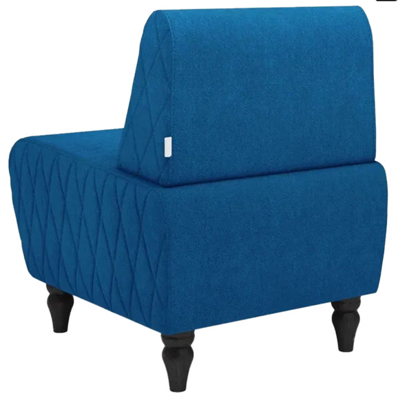 Кресло Лотик велюр, синий Кресло Лотик велюр, синий - фото 3