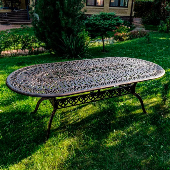 Обеденный стол Wilhal из литого алюминия, 200 - фото 4