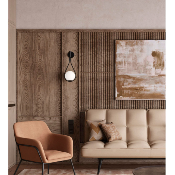 Светильник настенный Симия Барокко, черный - фото 6